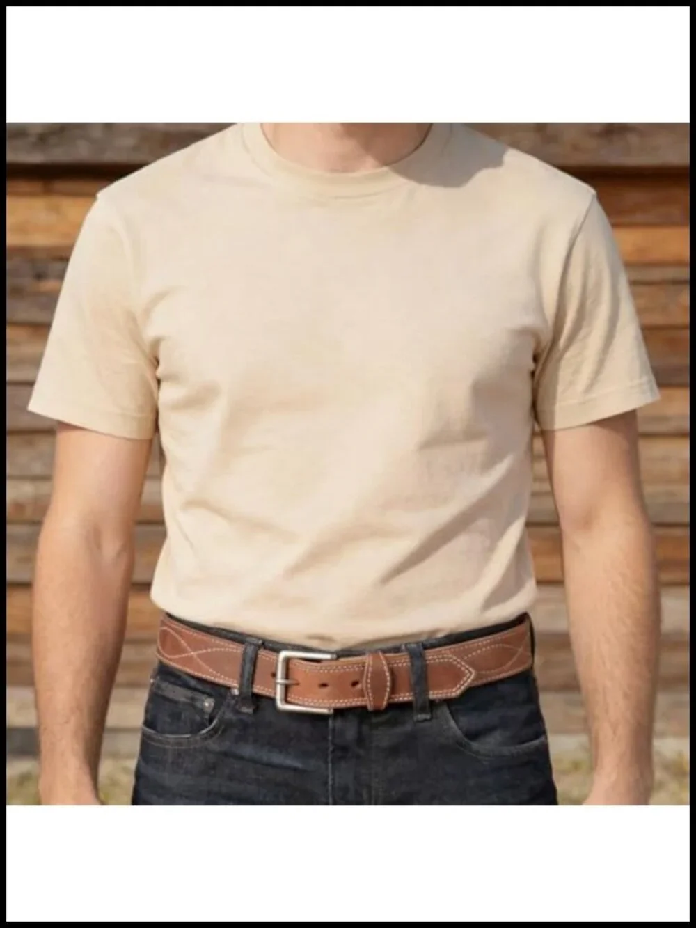 Men's Leather Tool Belt with Roller Buckle - USA Made